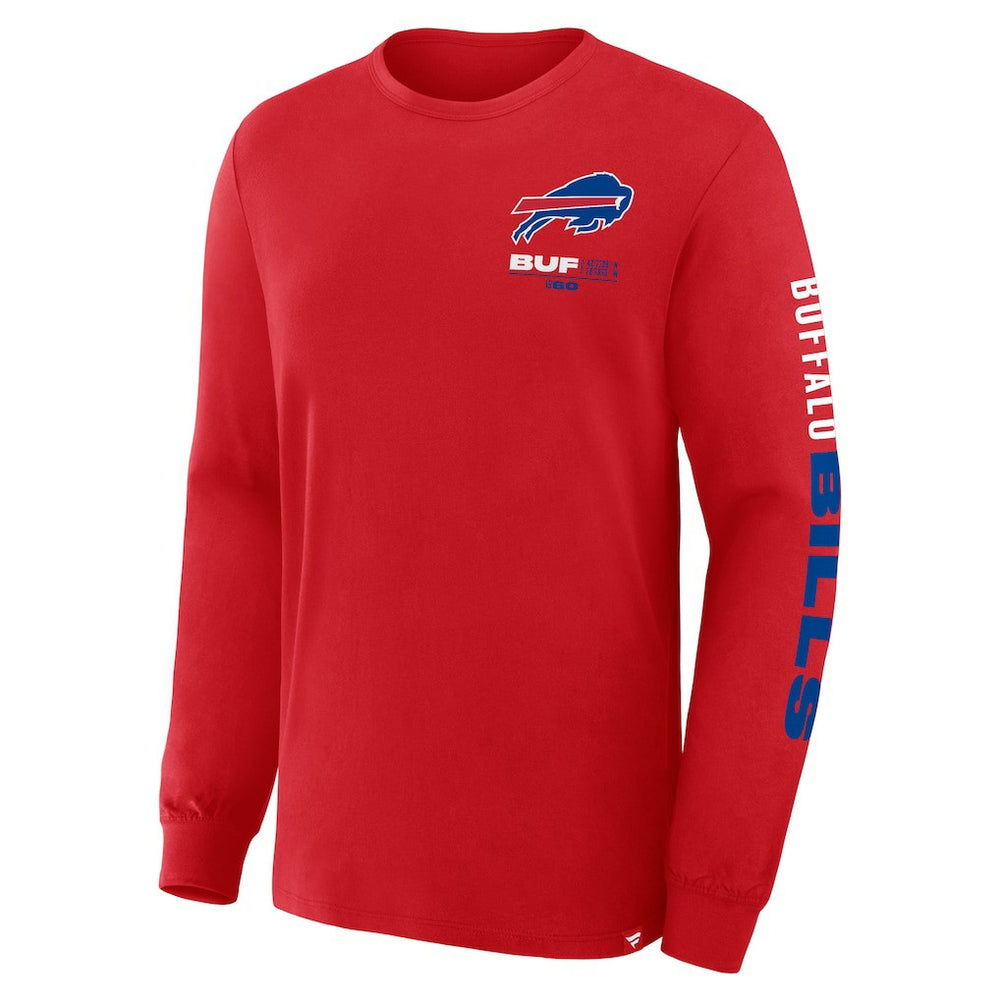 Fanatics Buffalo Bills Clock Management Legacy Long Sleeve T-Shirt Red