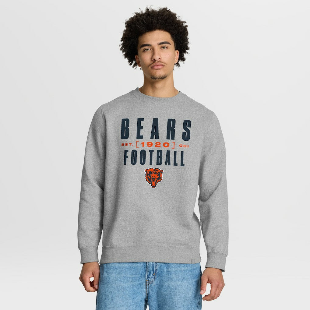 Fanatics Chicago Bears Powerful Throw Legacy Pullover Sweatshirt Heather Gray