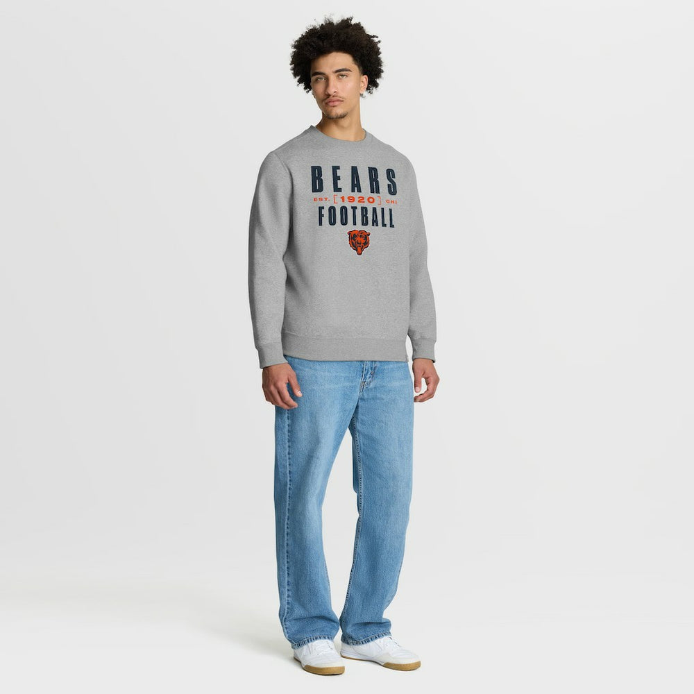 Fanatics Chicago Bears Powerful Throw Legacy Pullover Sweatshirt Heather Gray