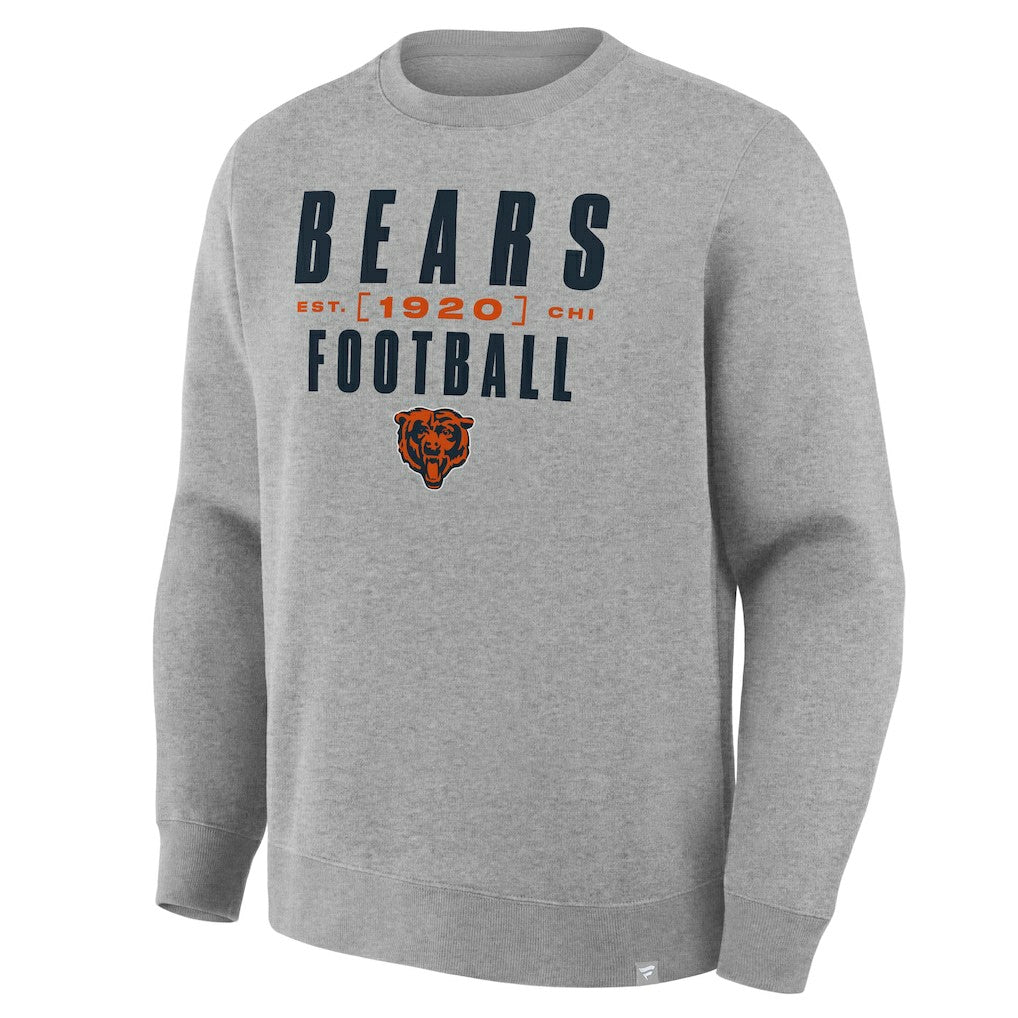 Fanatics Chicago Bears Powerful Throw Legacy Pullover Sweatshirt Heather Gray