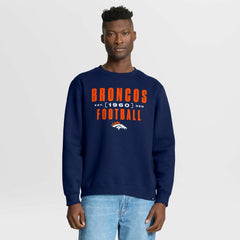 Fanatics Denver Broncos Powerful Throw Legacy Pullover Sweatshirt Navy