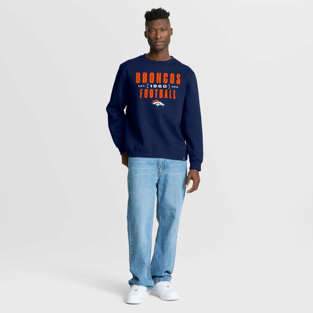 Fanatics Denver Broncos Powerful Throw Legacy Pullover Sweatshirt Navy