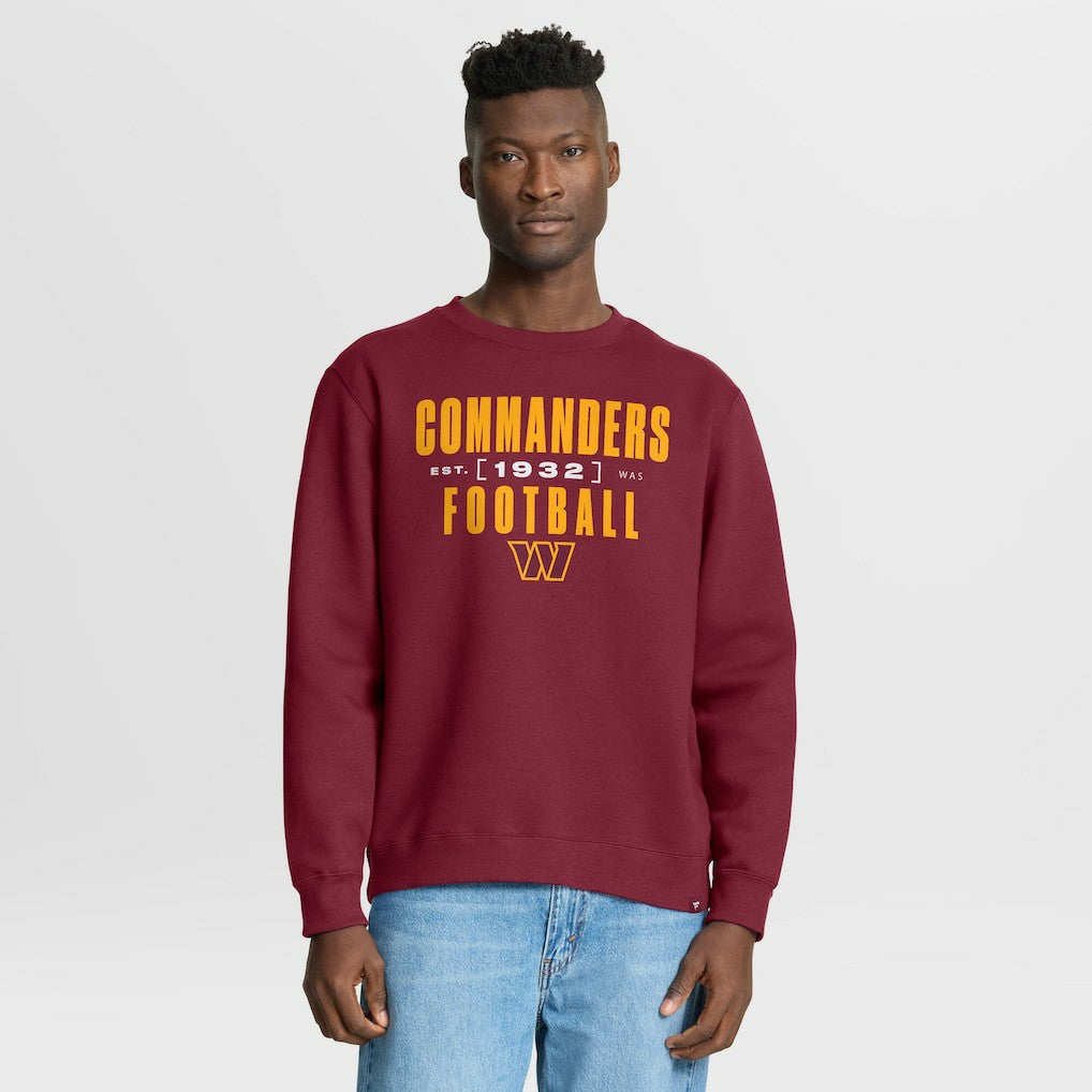 Fanatics Washington Commanders Powerful Throw Legacy Pullover Sweatshirt Burgundy