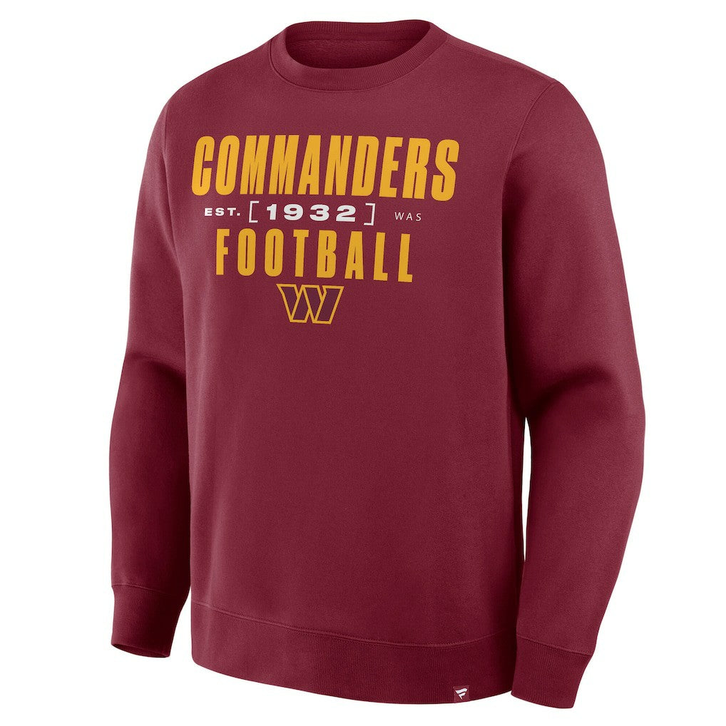 Fanatics Washington Commanders Powerful Throw Legacy Pullover Sweatshirt Burgundy