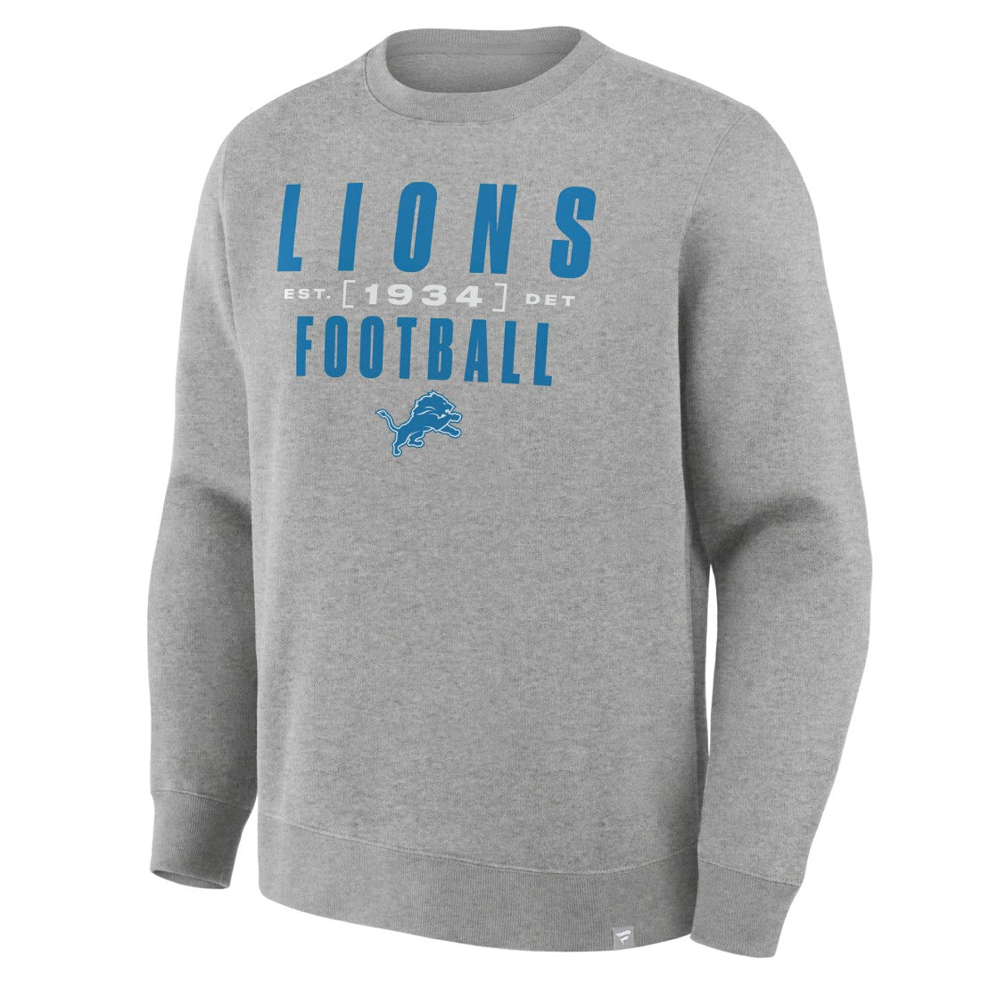 Fanatics Detroit Lions Powerful Throw Legacy Pullover Sweatshirt Heather Gray