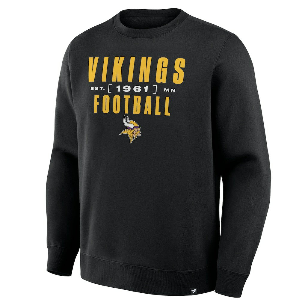 Fanatics Minnesota Vikings Powerful Throw Legacy Pullover Sweatshirt Black