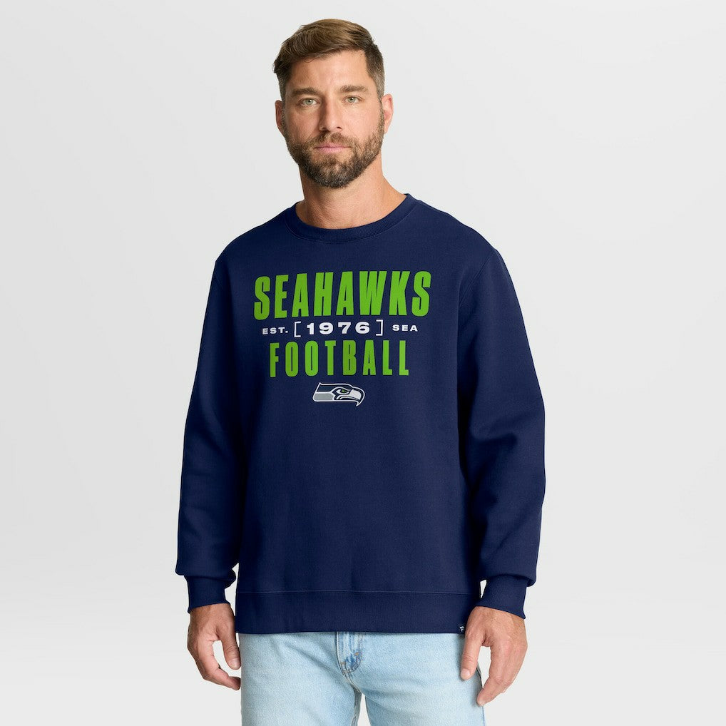 Fanatics Seattle Seahawks Powerful Throw Legacy Pullover Sweatshirt College Navy