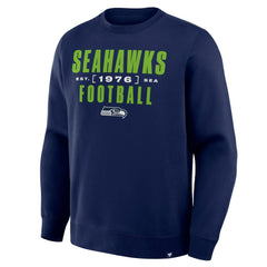 Fanatics Seattle Seahawks Powerful Throw Legacy Pullover Sweatshirt College Navy