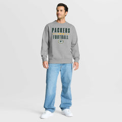 Fanatics Green Bay Packers Powerful Throw Legacy Pullover Sweatshirt Heather Gray
