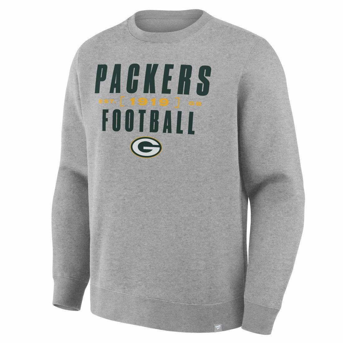Fanatics Green Bay Packers Powerful Throw Legacy Pullover Sweatshirt Heather Gray
