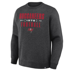 Fanatics Tampa Bay Buccaneers Powerful Throw Legacy Pullover Sweatshirt Heather Pewter