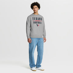 Fanatics Houston Texans Powerful Throw Legacy Pullover Sweatshirt Heather Gray