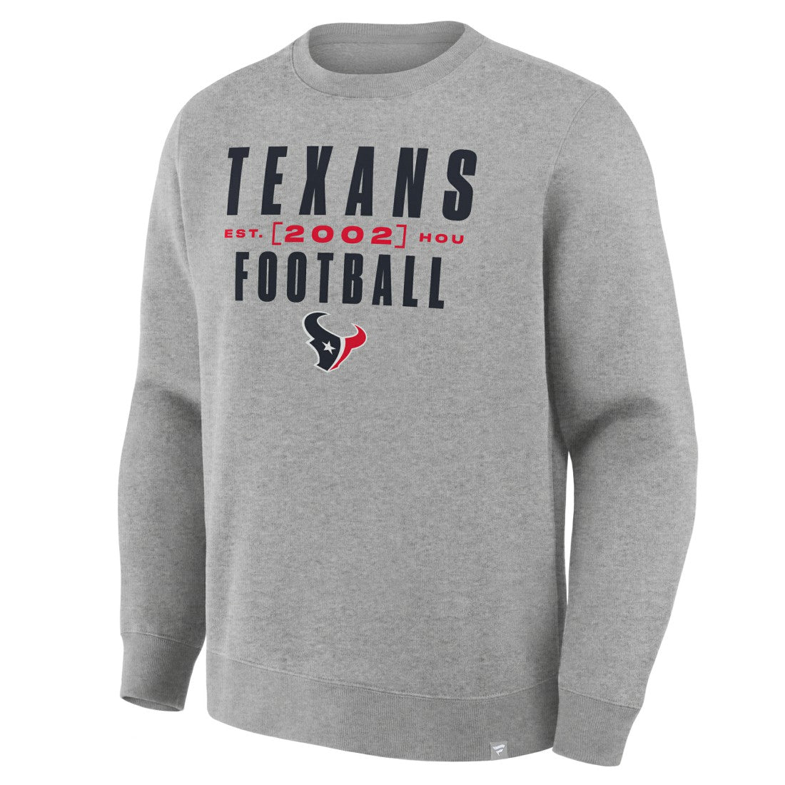 Fanatics Houston Texans Powerful Throw Legacy Pullover Sweatshirt Heather Gray