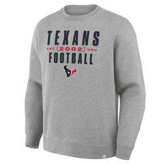 Fanatics Houston Texans Powerful Throw Legacy Pullover Sweatshirt Heather Gray