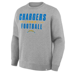 Fanatics Los Angeles Chargers Powerful Throw Legacy Pullover Sweatshirt Heather Gray