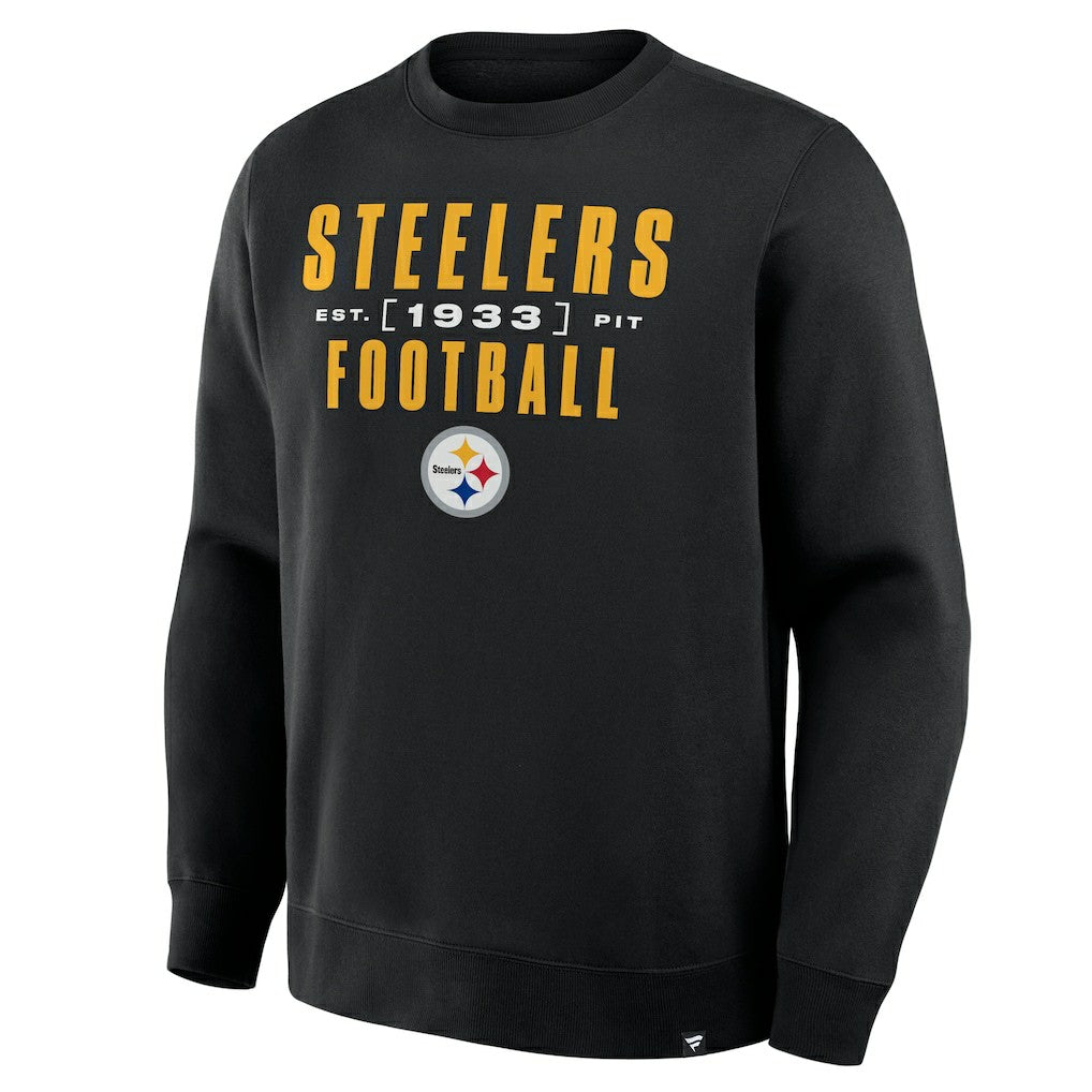 Fanatics Pittsburgh Steelers Powerful Throw Legacy Pullover Sweatshirt Black