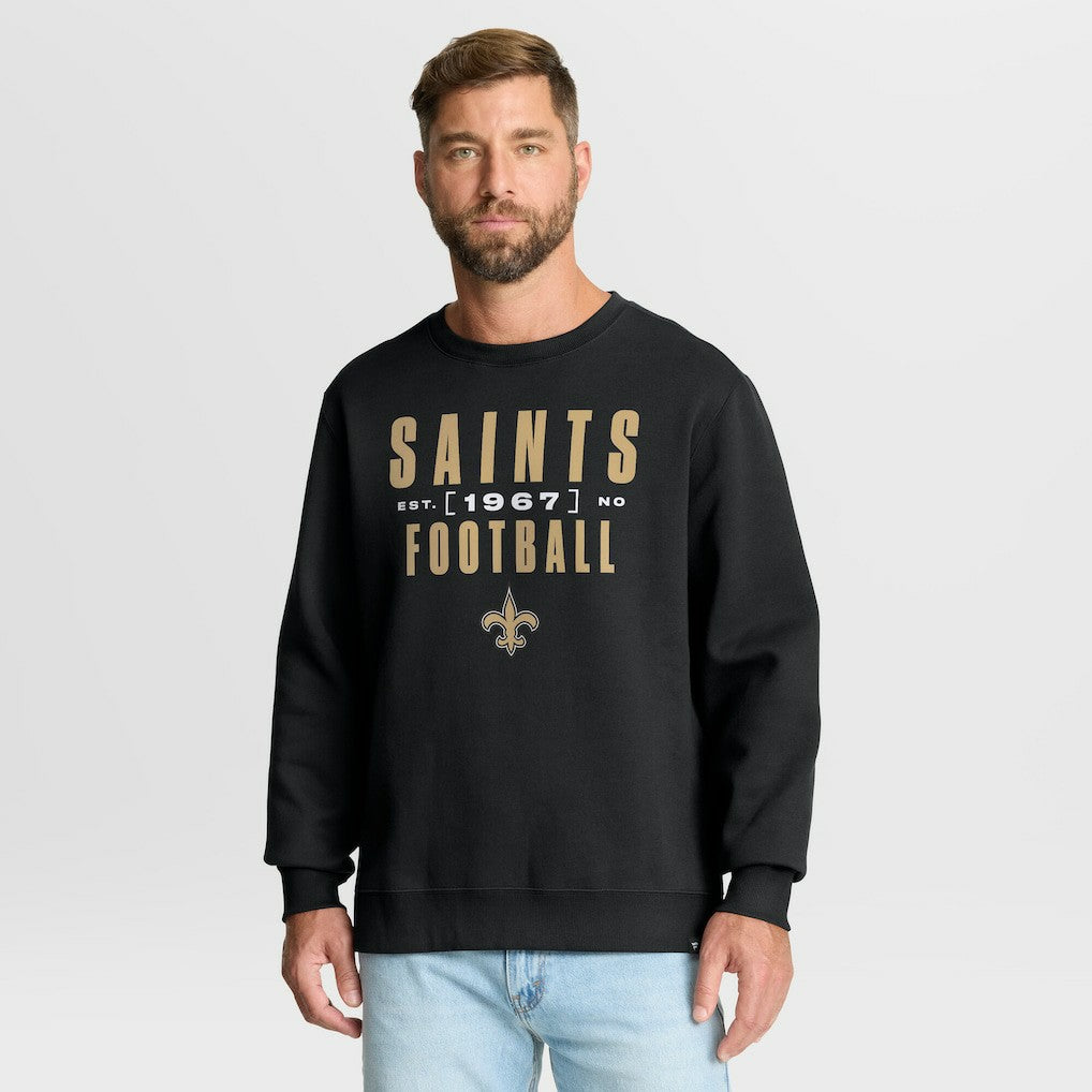 Fanatics New Orleans Saints Powerful Throw Legacy Pullover Sweatshirt Black