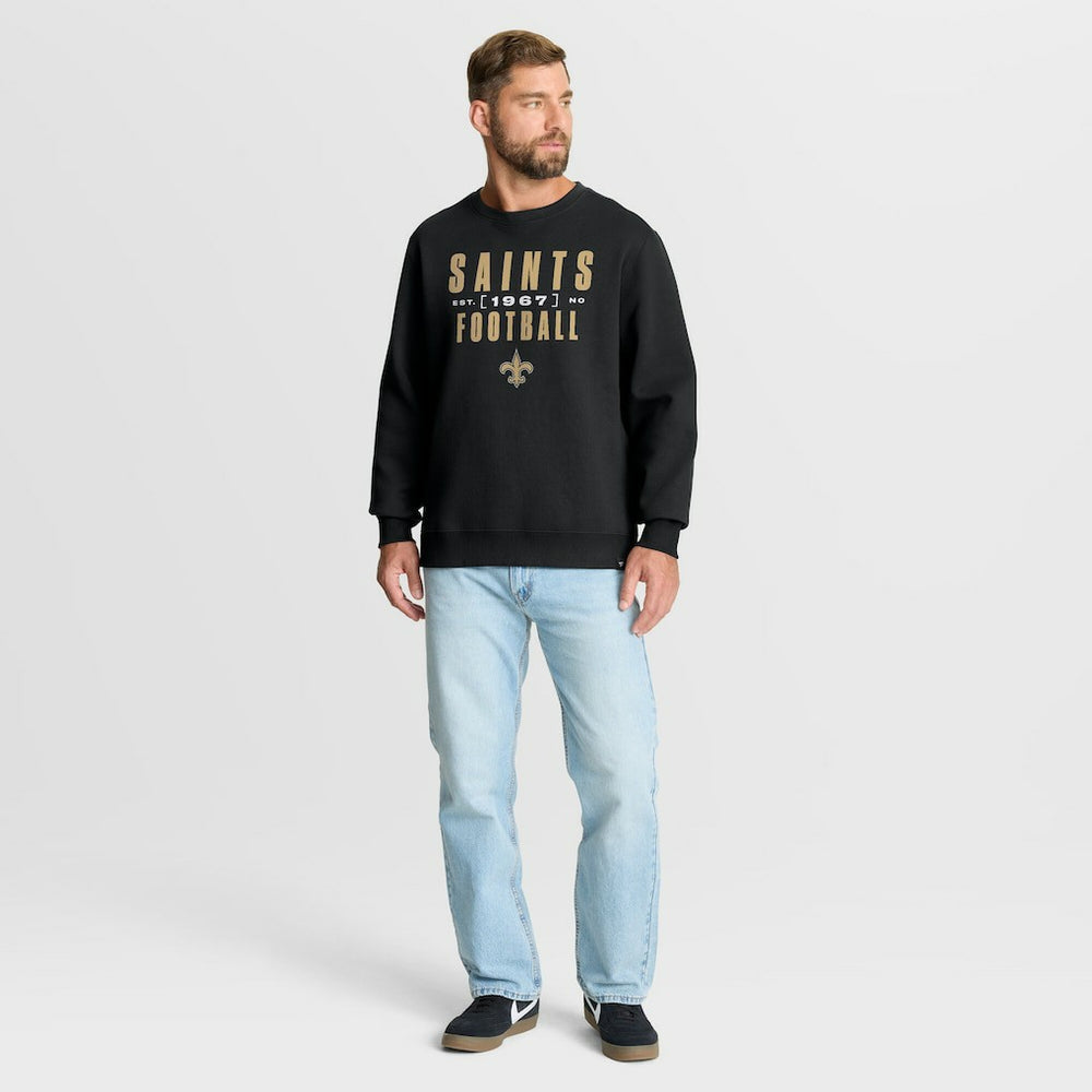 Fanatics New Orleans Saints Powerful Throw Legacy Pullover Sweatshirt Black