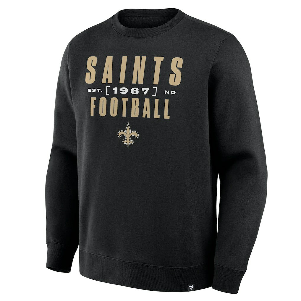 Fanatics New Orleans Saints Powerful Throw Legacy Pullover Sweatshirt Black