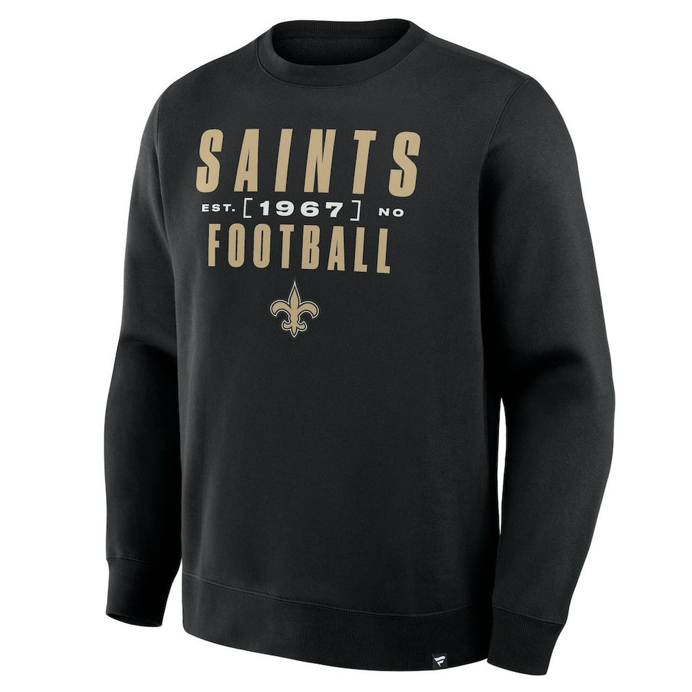 Fanatics New Orleans Saints Powerful Throw Legacy Pullover Sweatshirt Black