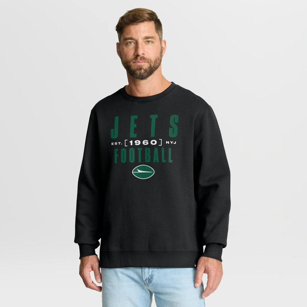 Fanatics New York Jets Powerful Throw Legacy Pullover Sweatshirt Black
