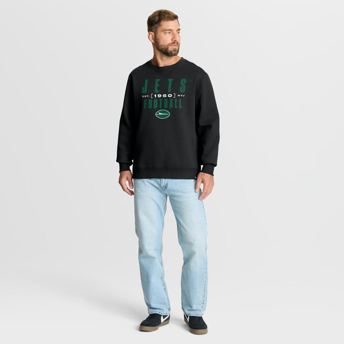 Fanatics New York Jets Powerful Throw Legacy Pullover Sweatshirt Black