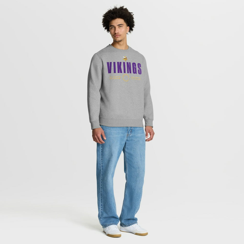 Fanatics Minnesota Vikings Direct Handoff Legacy Pullover Sweatshirt Heather Gray