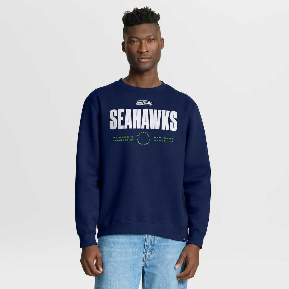 Fanatics Seattle Seahawks Direct Handoff Legacy Pullover Sweatshirt College Navy