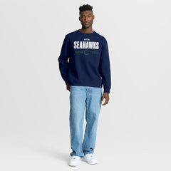 Fanatics Seattle Seahawks Direct Handoff Legacy Pullover Sweatshirt College Navy