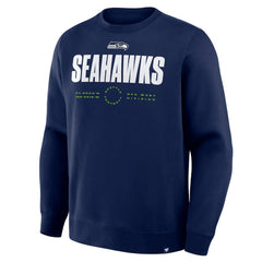 Fanatics Seattle Seahawks Direct Handoff Legacy Pullover Sweatshirt College Navy