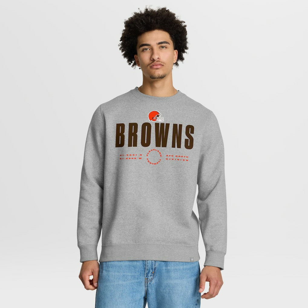 Fanatics Cleveland Browns Direct Handoff Legacy Pullover Sweatshirt Heather Gray