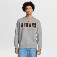 Fanatics Cleveland Browns Direct Handoff Legacy Pullover Sweatshirt Heather Gray