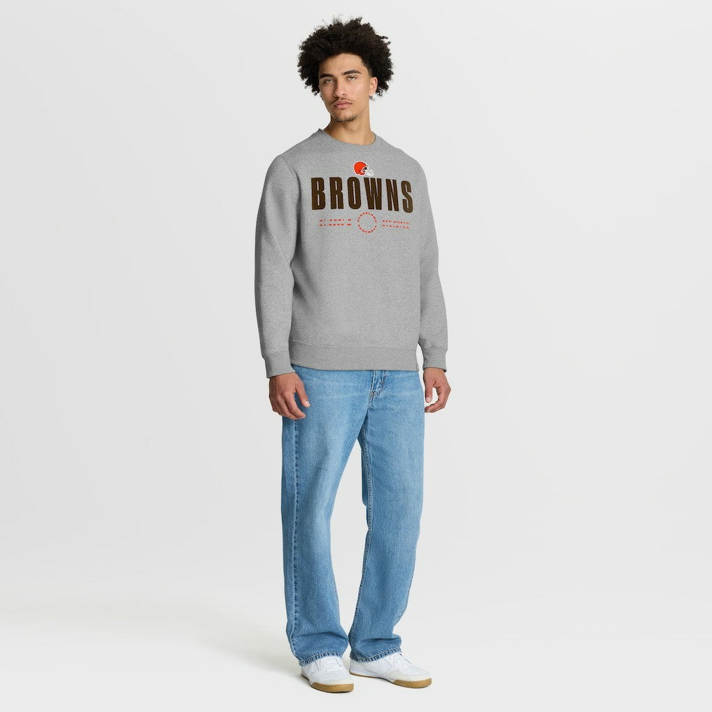 Fanatics Cleveland Browns Direct Handoff Legacy Pullover Sweatshirt Heather Gray
