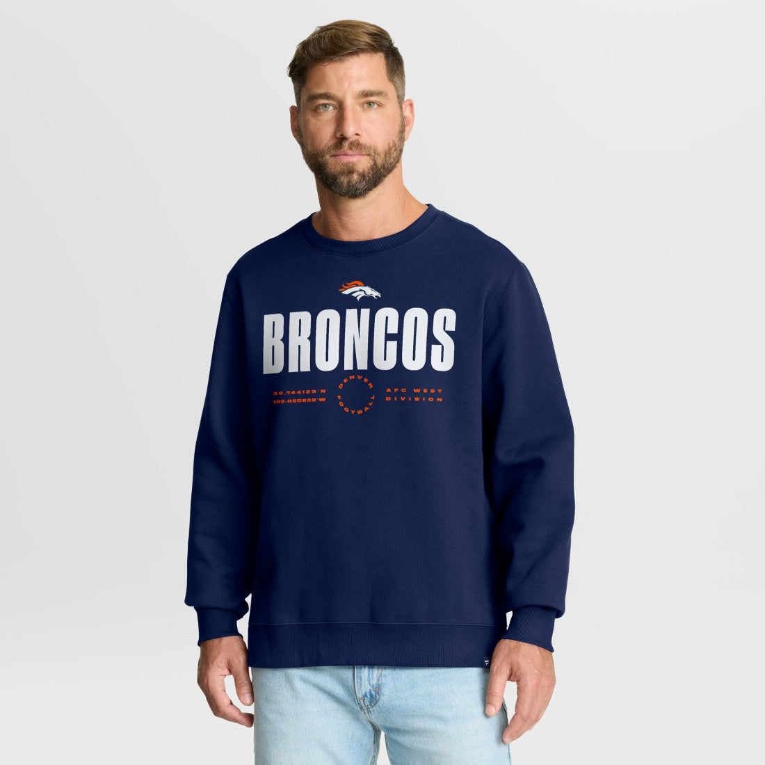 Fanatics Denver Broncos Direct Handoff Legacy Pullover Sweatshirt Navy