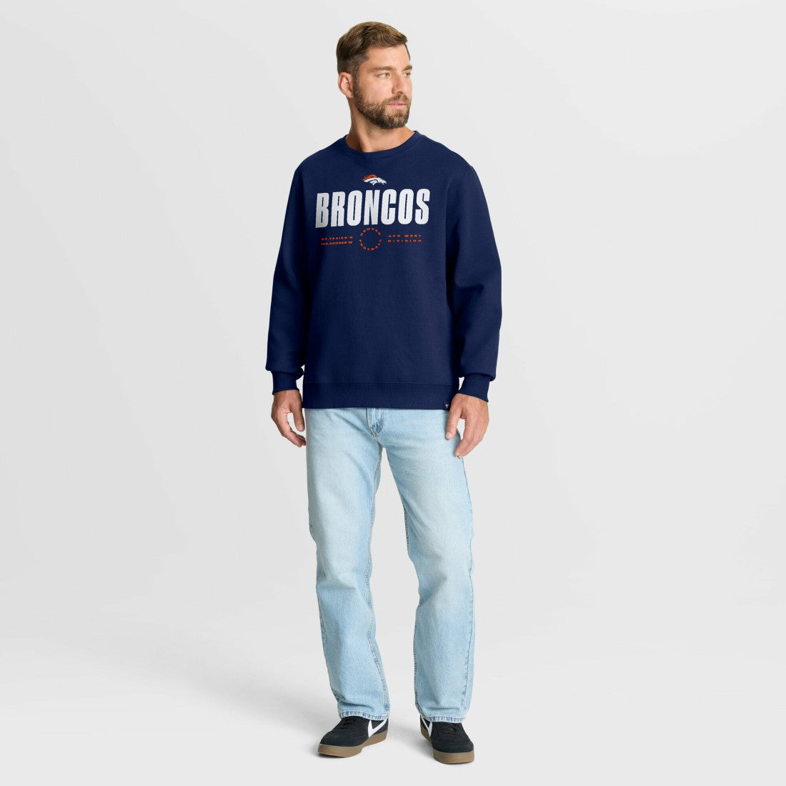 Fanatics Denver Broncos Direct Handoff Legacy Pullover Sweatshirt Navy