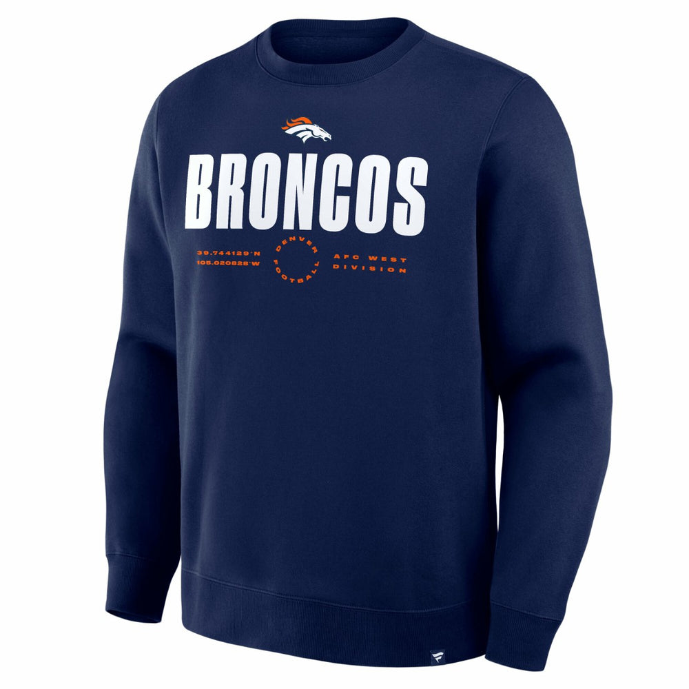 Fanatics Denver Broncos Direct Handoff Legacy Pullover Sweatshirt Navy