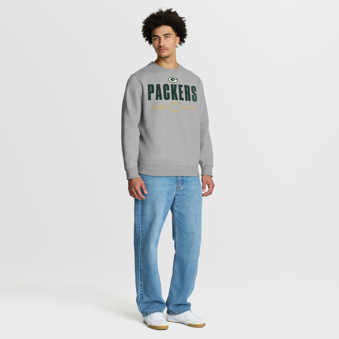 Fanatics Green Bay Packers Direct Handoff Legacy Pullover Sweatshirt Heather Gray