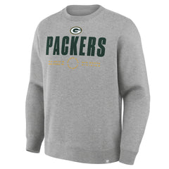 Fanatics Green Bay Packers Direct Handoff Legacy Pullover Sweatshirt Heather Gray
