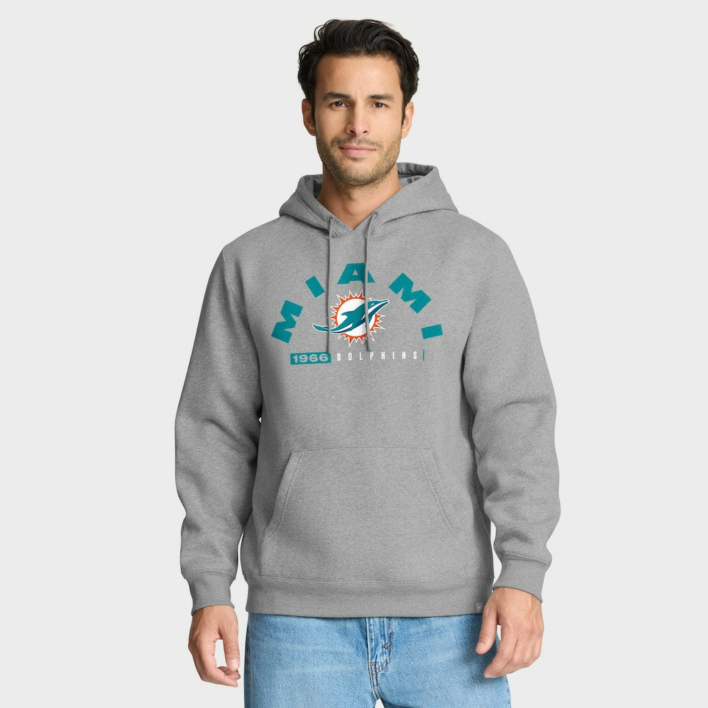 Fanatics Miami Dolphins Delay of Game Legacy Pullover Hoodie Heather Gray