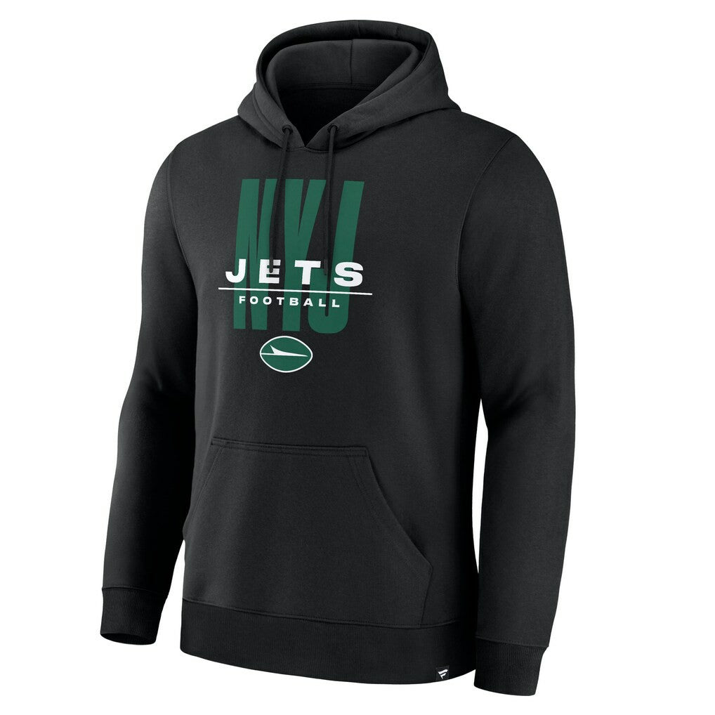 Fanatics New York Jets Right Tackle Legacy Pullover Hoodie - Black