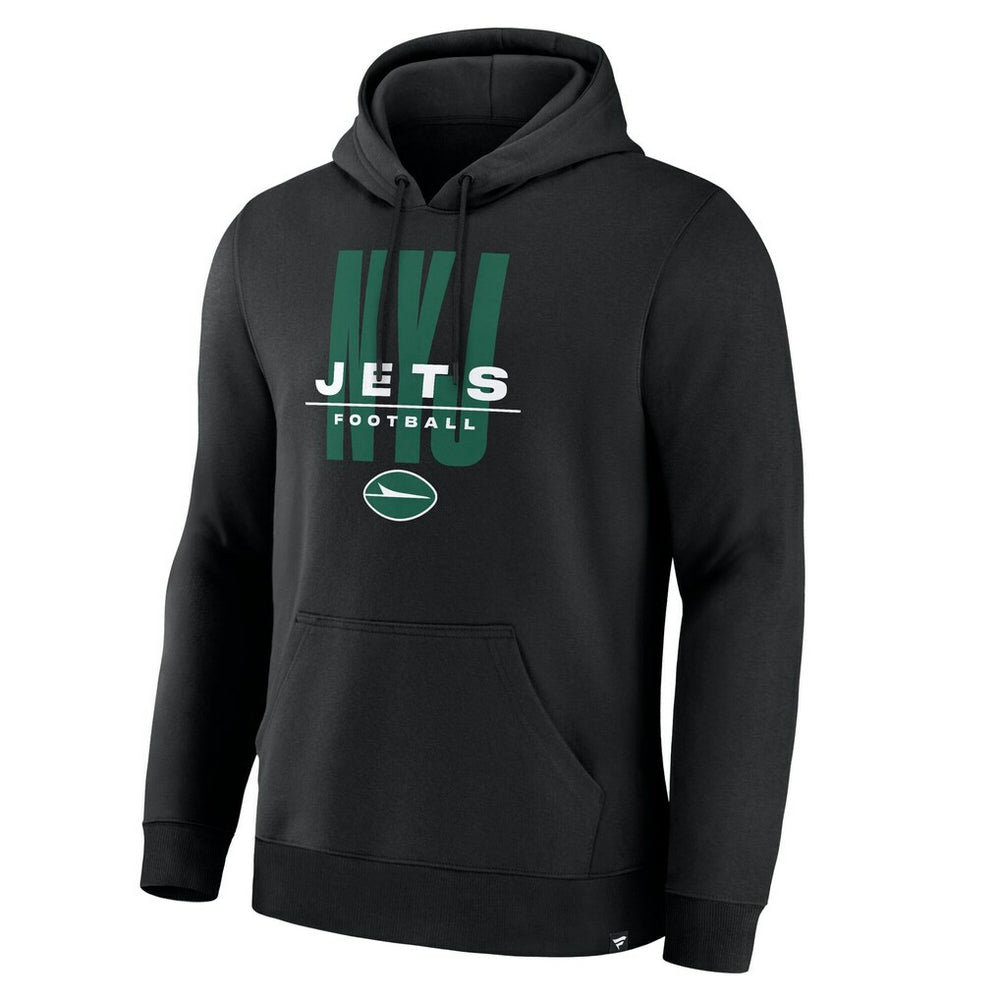Fanatics New York Jets Right Tackle Legacy Pullover Hoodie - Black