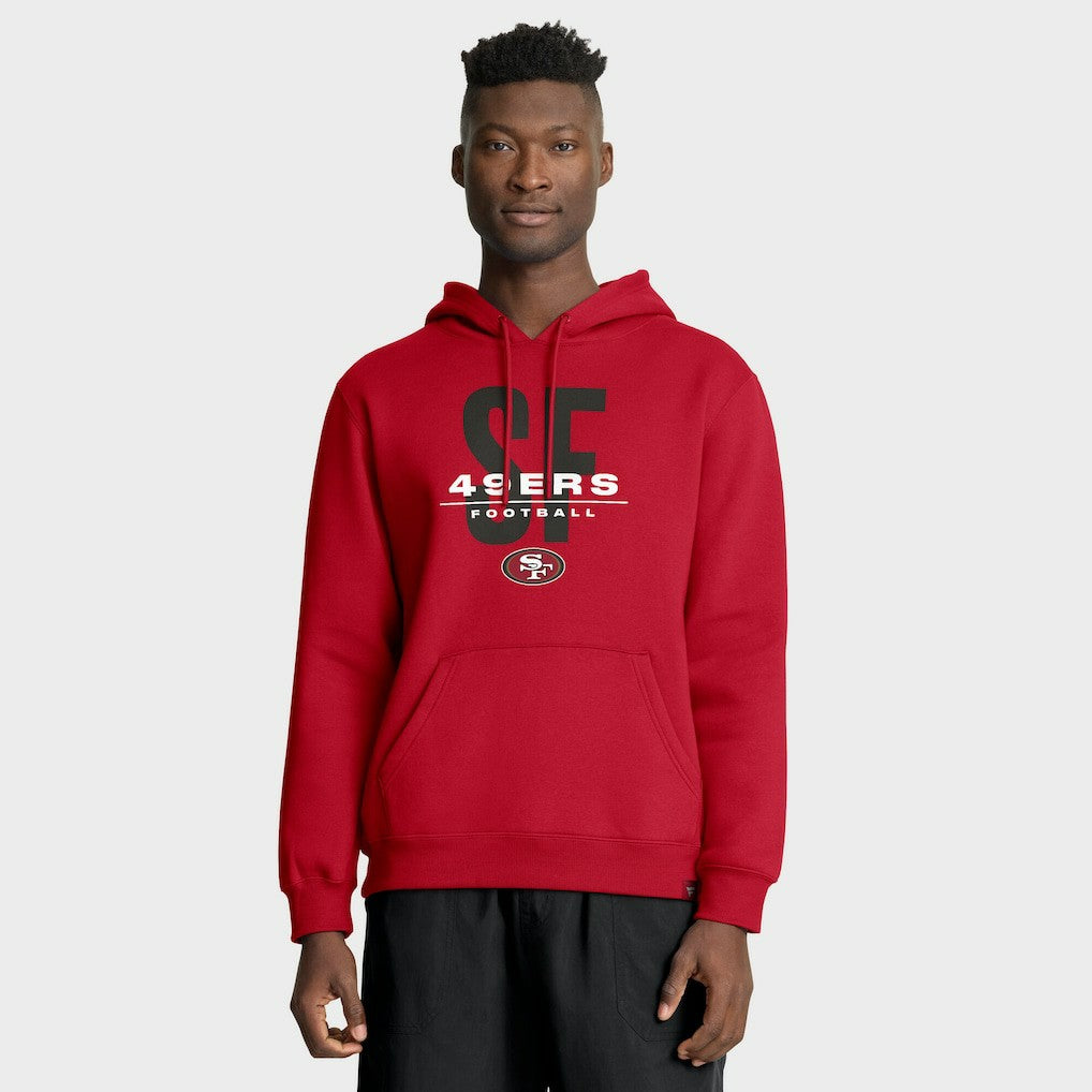 Fanatics San Francisco 49ers Right Tackle Legacy Pullover Hoodie - Scarlet