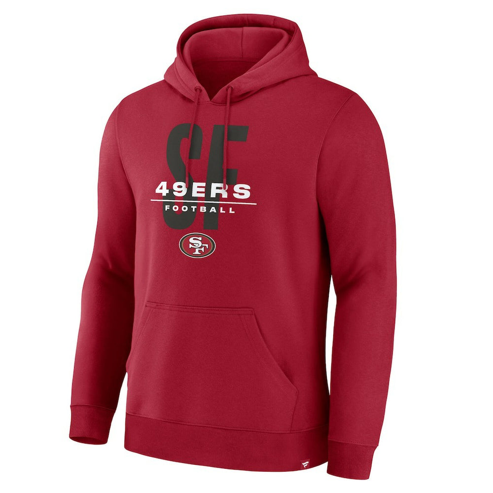 Fanatics San Francisco 49ers Right Tackle Legacy Pullover Hoodie - Scarlet
