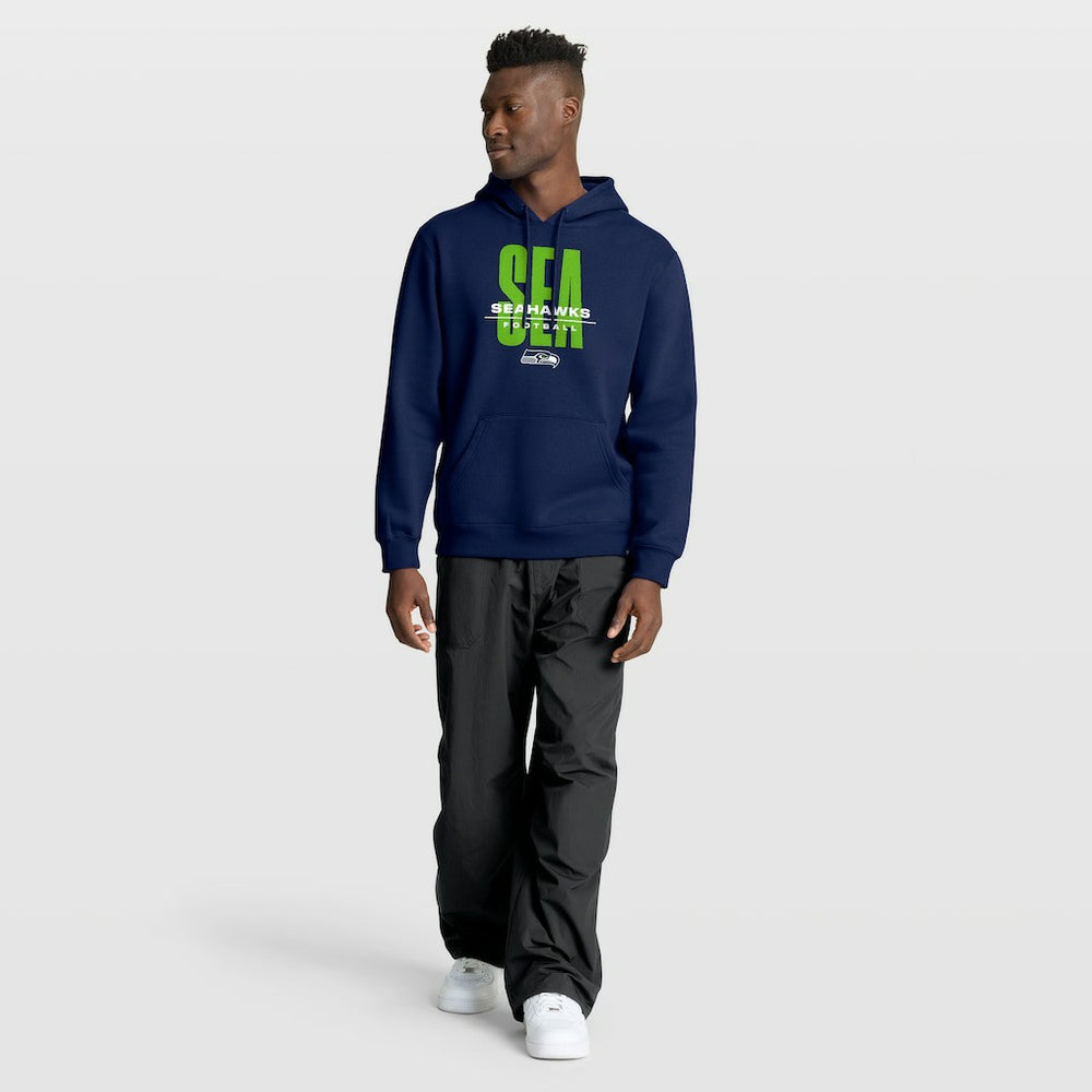 Fanatics Seattle Seahawks Right Tackle Legacy Pullover Hoodie - College Navy