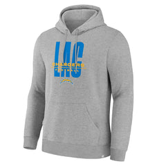 Fanatics Los Angeles Chargers Right Tackle Legacy Pullover Hoodie - Heather Gray