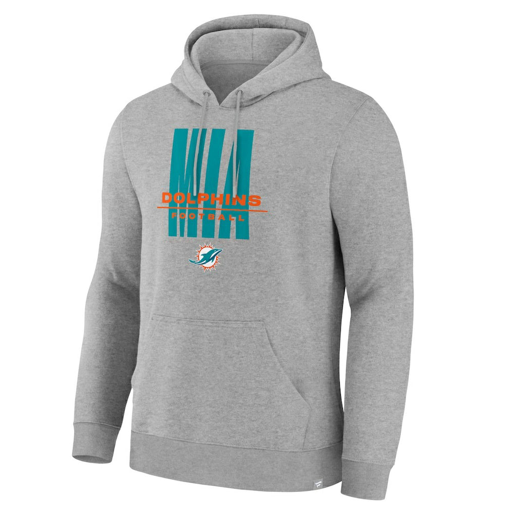 Fanatics Miami Dolphins Right Tackle Legacy Pullover Hoodie - Heather Gray