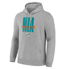 Fanatics Miami Dolphins Right Tackle Legacy Pullover Hoodie - Heather Gray