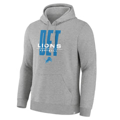 Fanatics Detroit Lions Right Tackle Legacy Pullover Hoodie - Heather Gray