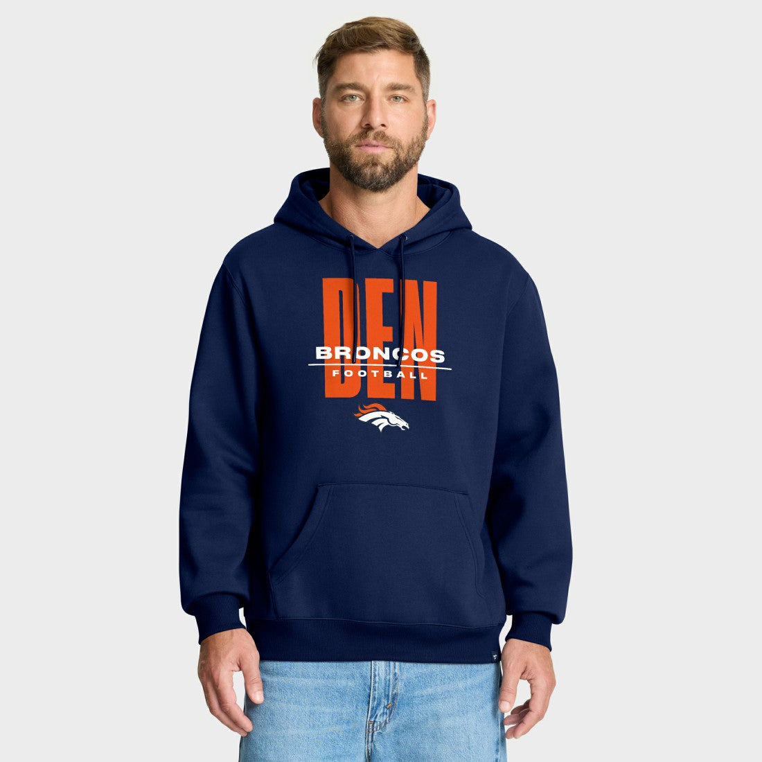 Fanatics Denver Broncos Right Tackle Legacy Pullover Hoodie - Navy