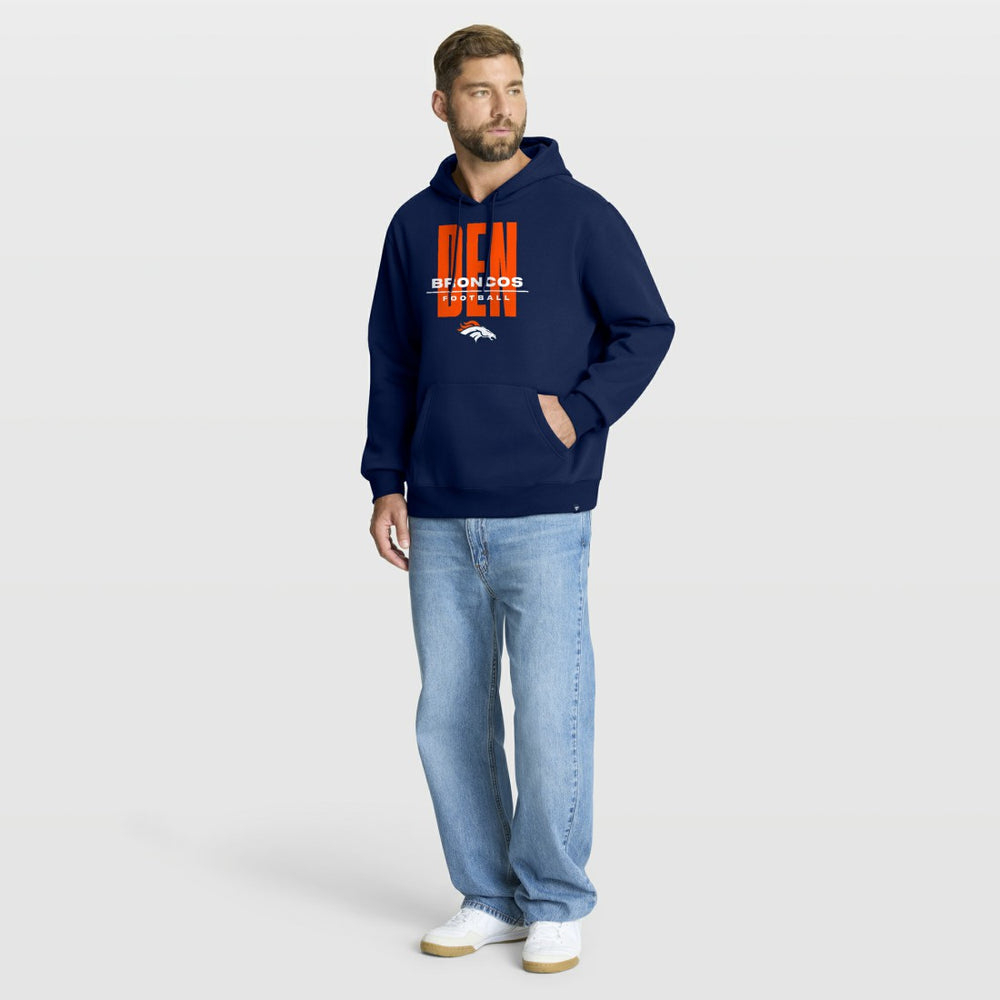 Fanatics Denver Broncos Right Tackle Legacy Pullover Hoodie - Navy